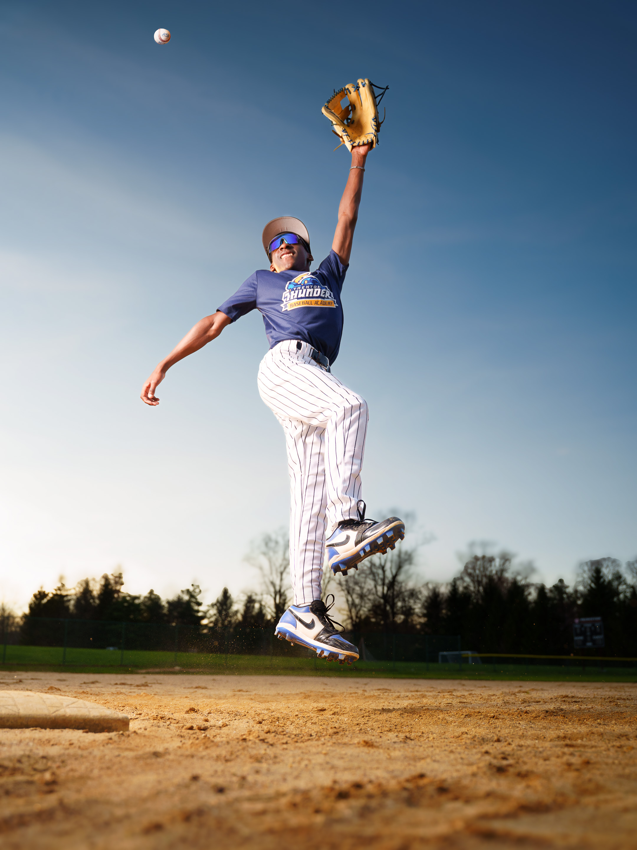 Close up baseball slide