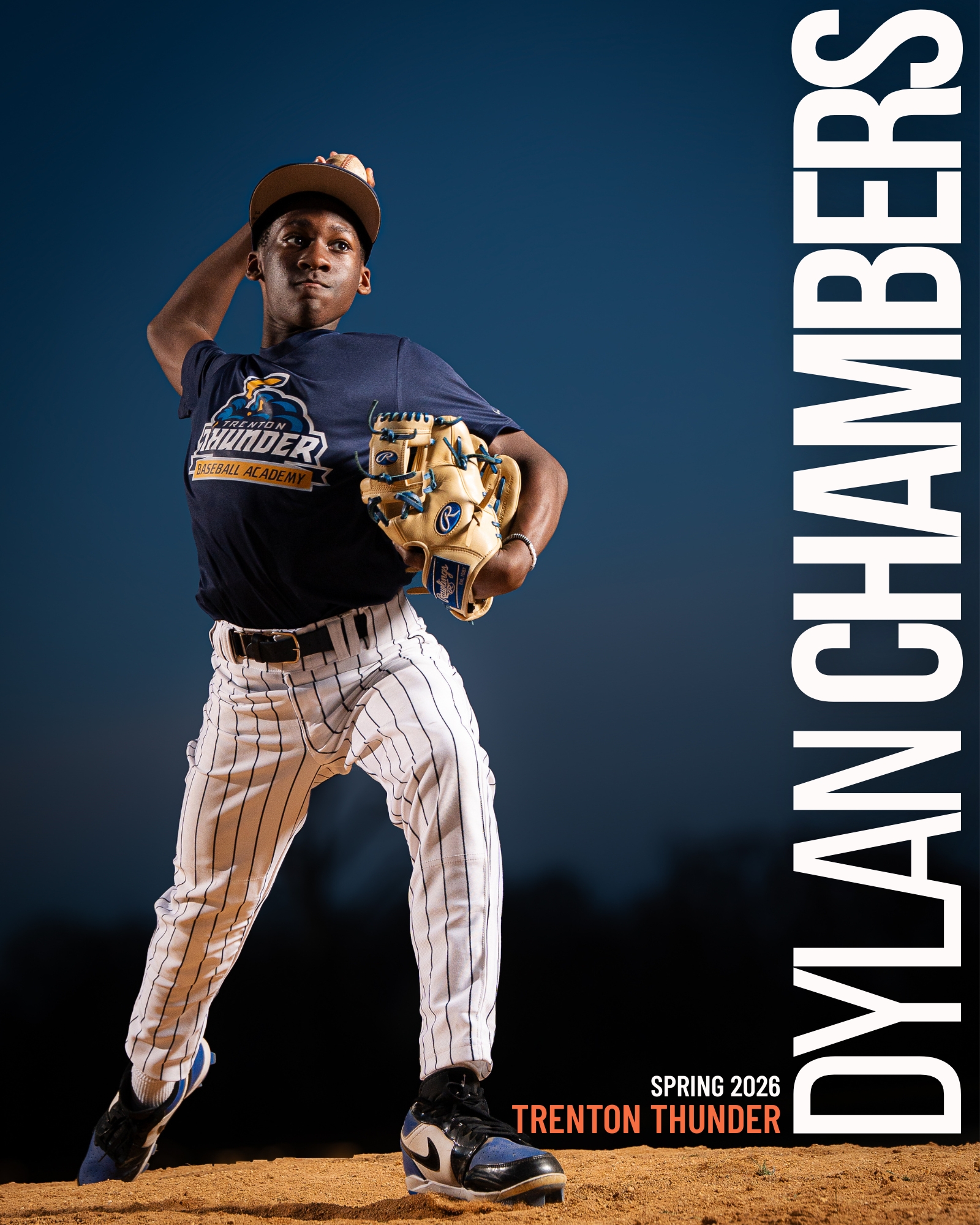 Dylan Chambers custom baseball poster