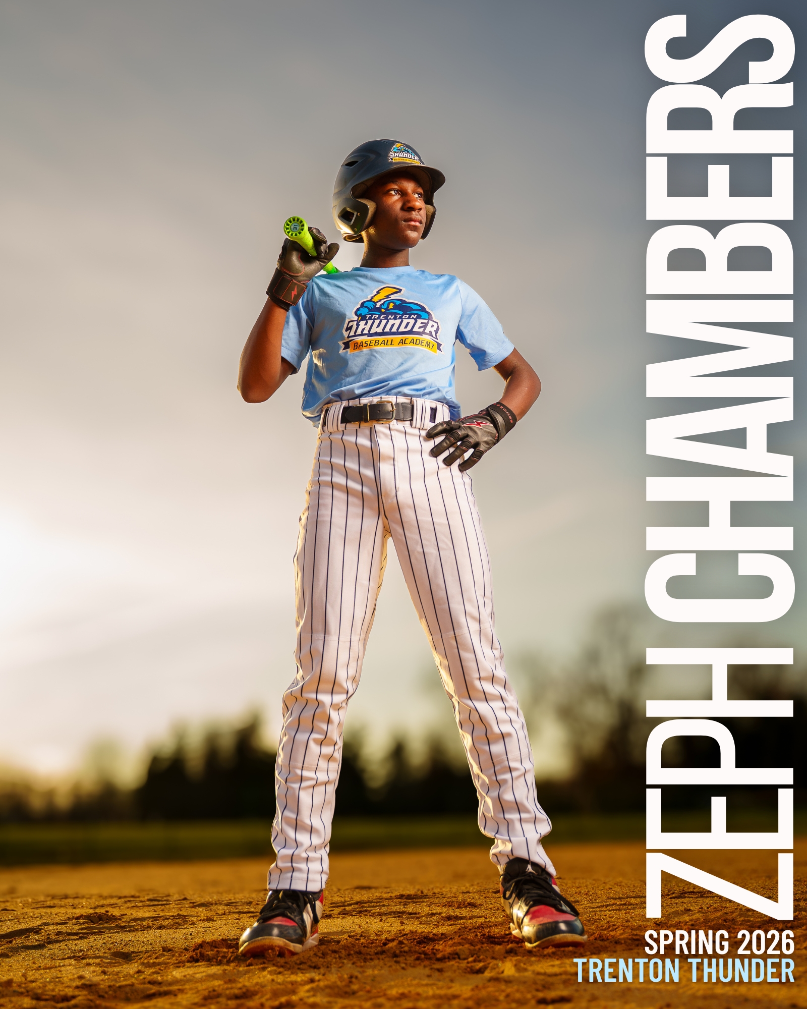 Zeph Chambers custom baseball poster